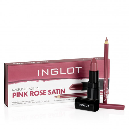 Makeup Set for Lips PINK ROSE SATIN