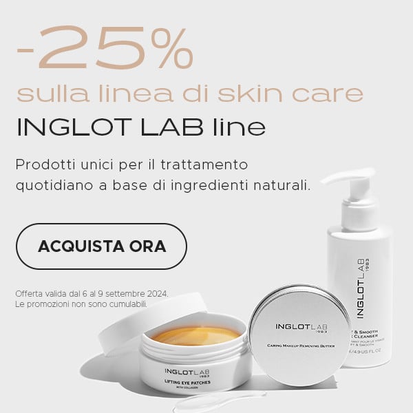 SCONTO SULLA SKINCARE INGLOT LAB CREATO A BASE DI INGREDIENTI NATURALI!