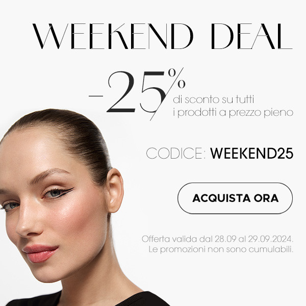 OFFERTA DEL WEEKEND! 25% DI SCONTO