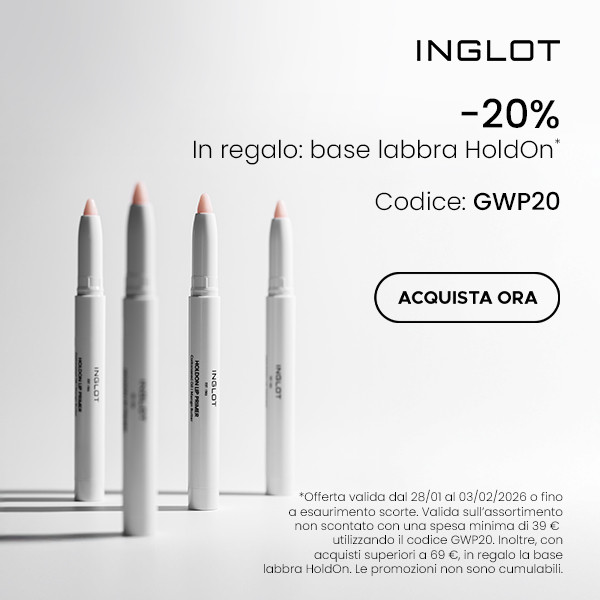 Ottieni uno sconto del -20% e un regalo: la base labbra HoldOn
